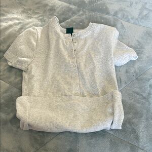 Wild Fable Light Gray Kids Button Down Shirt
